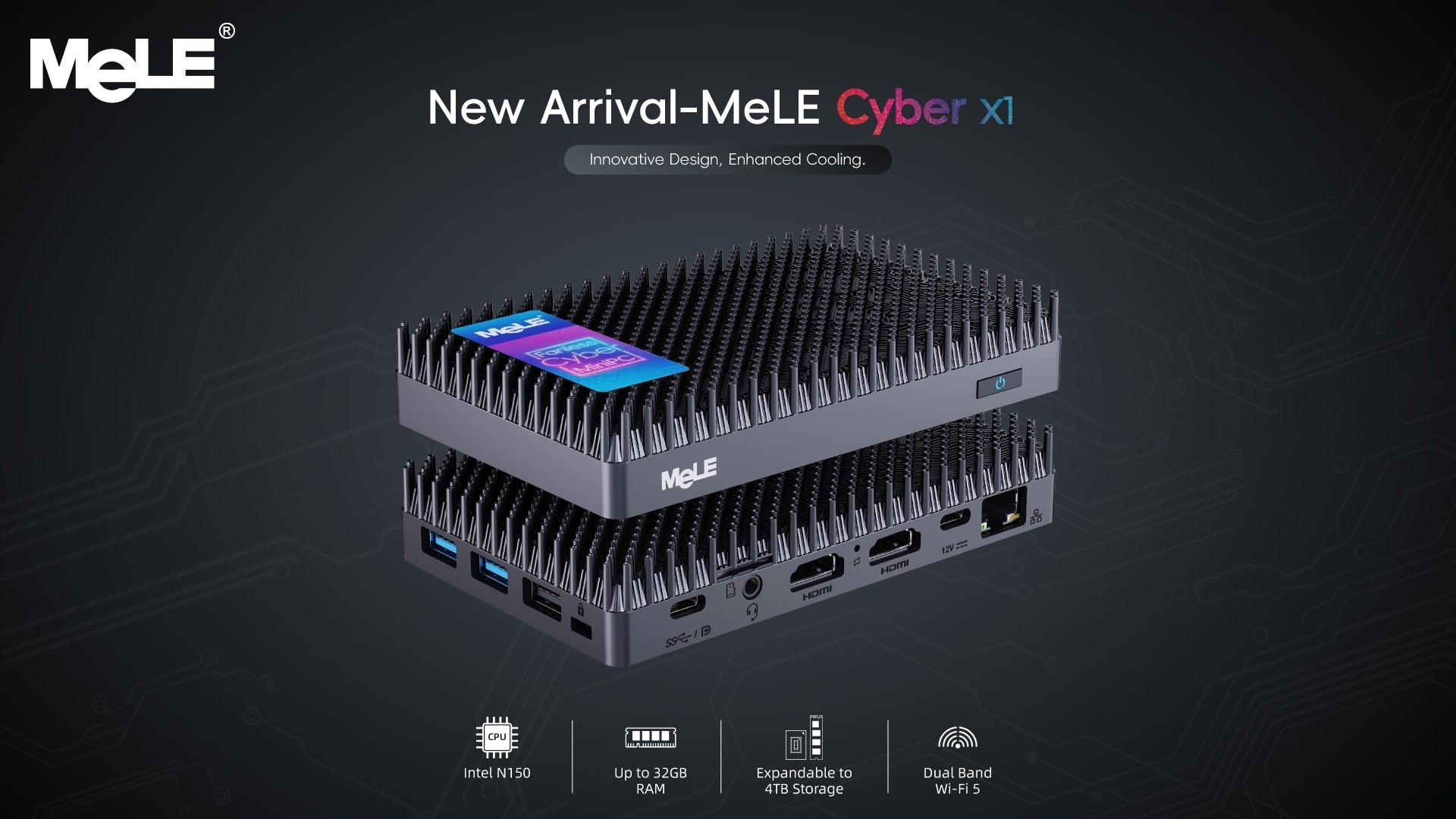Ultimate Silence, Cool Core: MeLE Launches the Next-Generation Fanless Mini PC — Cyber X1