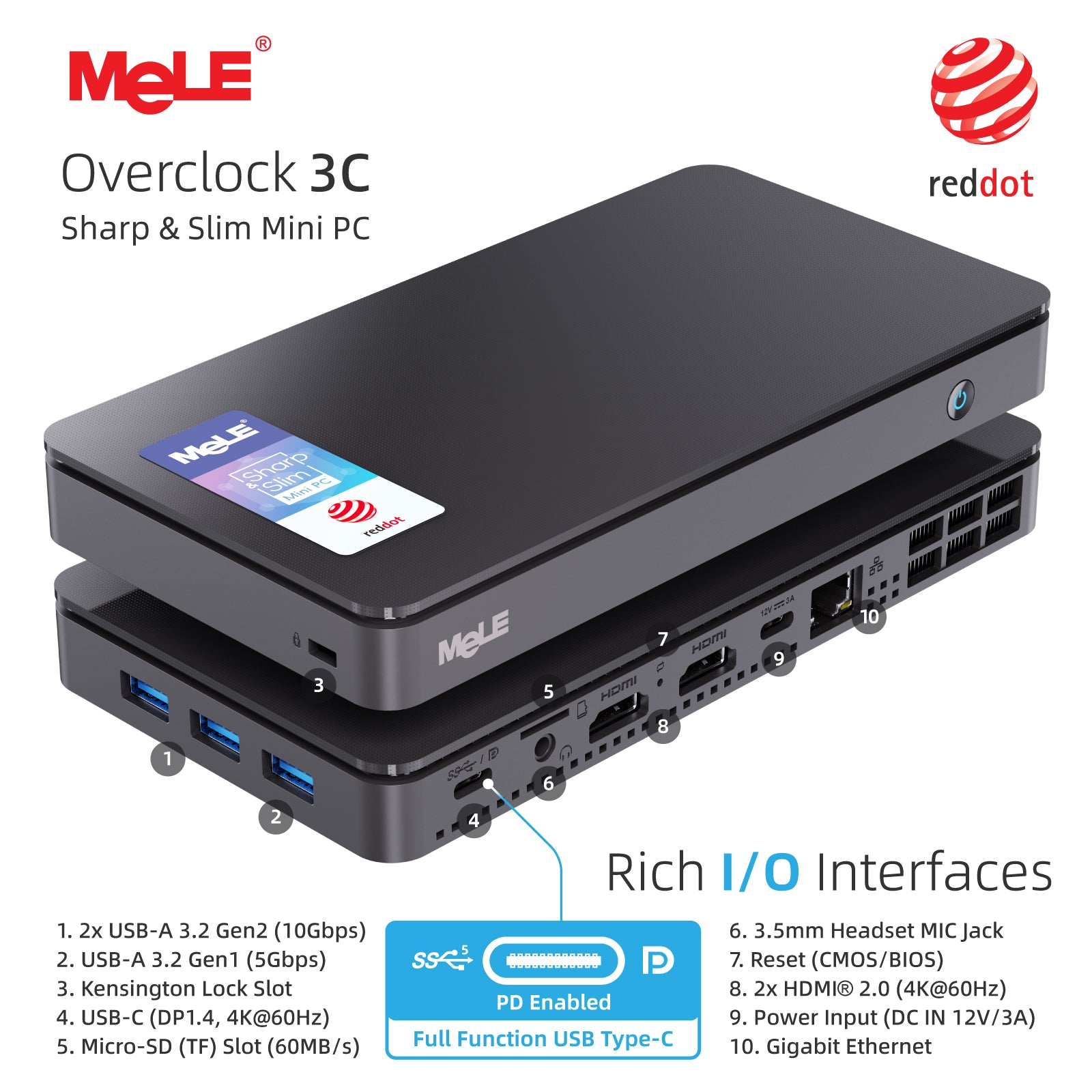 MeLE  Overclock 3C - Mini PC N5095