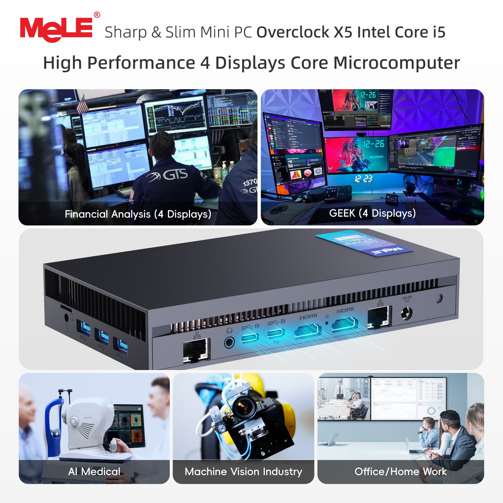MeLE Overclock X5 - Mini PC i5-12450H - EU ONLY - TAX Free