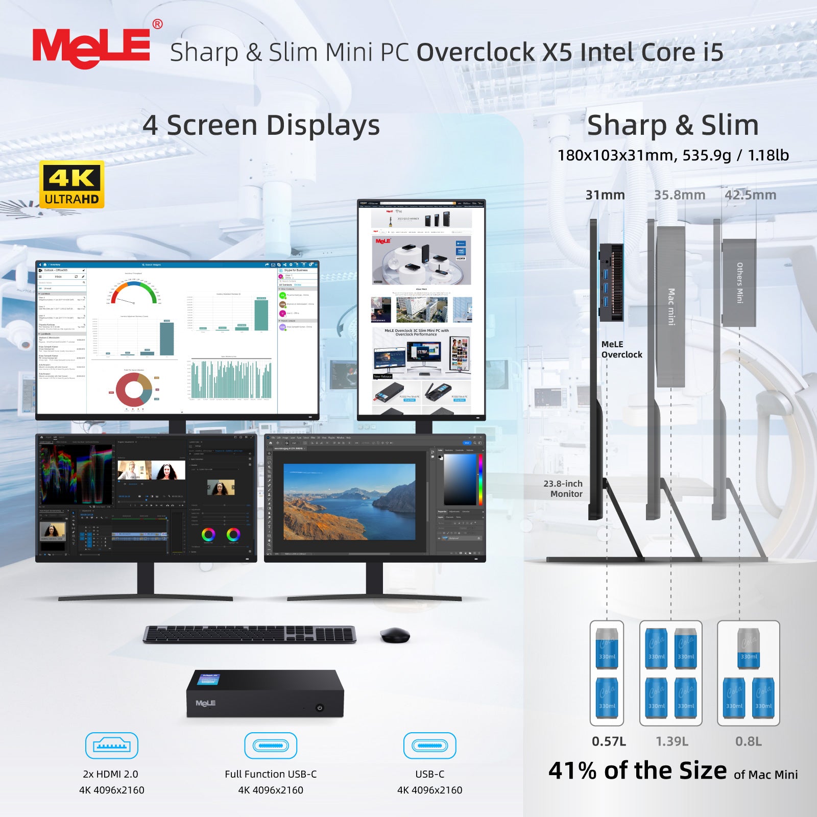 MeLE Overclock X5 - Mini PC i5-12450H - EU ONLY - TAX Free