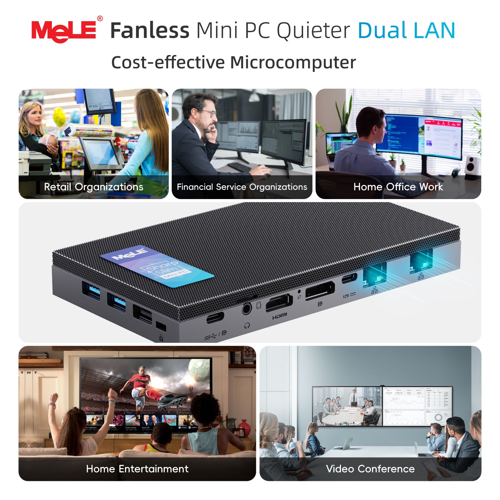 MeLE Quieter DL - Fanless Mini PC N100