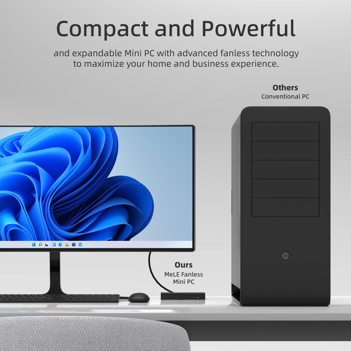 MeLE Overclock 3C + Quieter 2Q Mini PC 2-Pack – Dual Mini PC Bundle