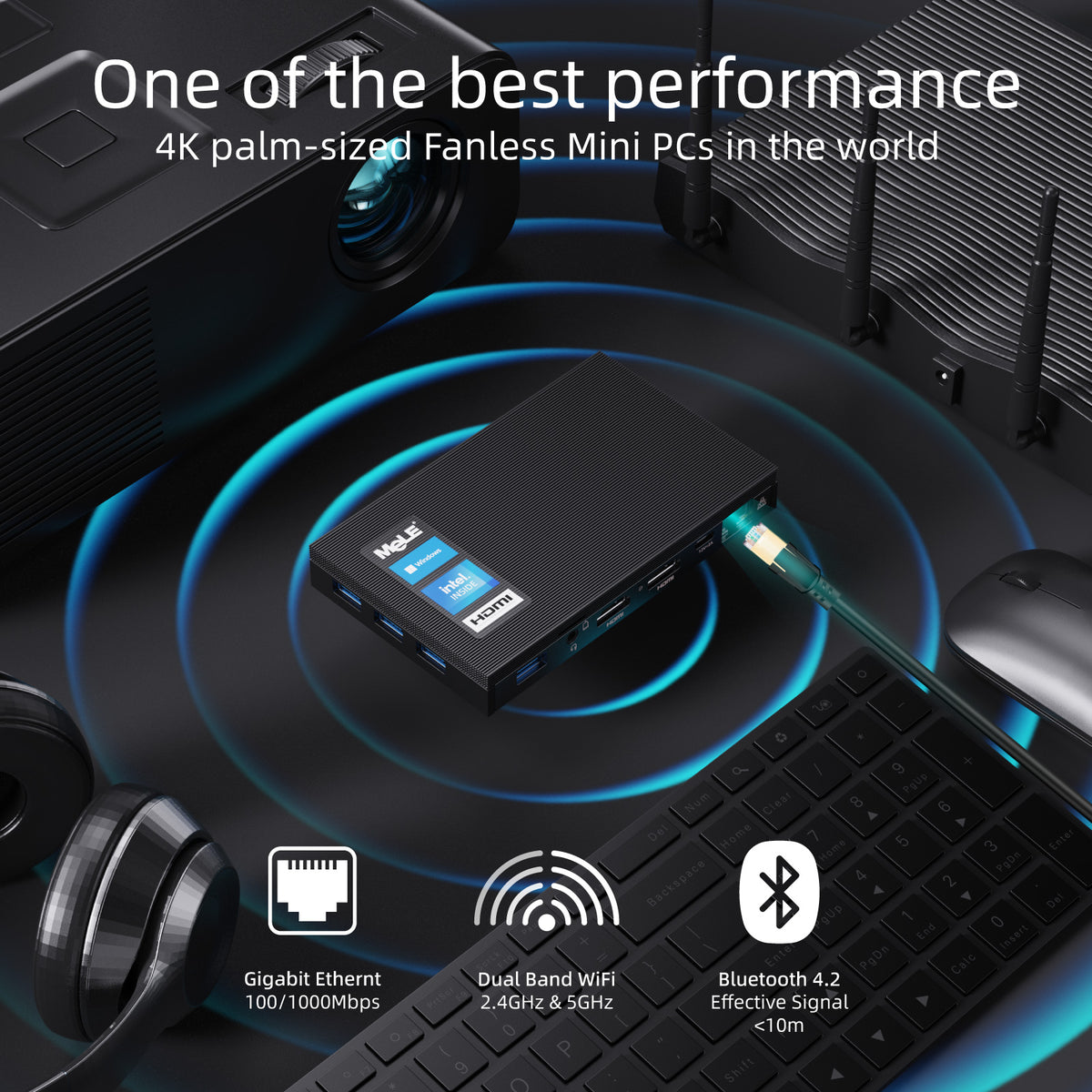 MeLE Overclock 3C + Quieter 2Q Mini PC 2-Pack – Dual Mini PC Bundle