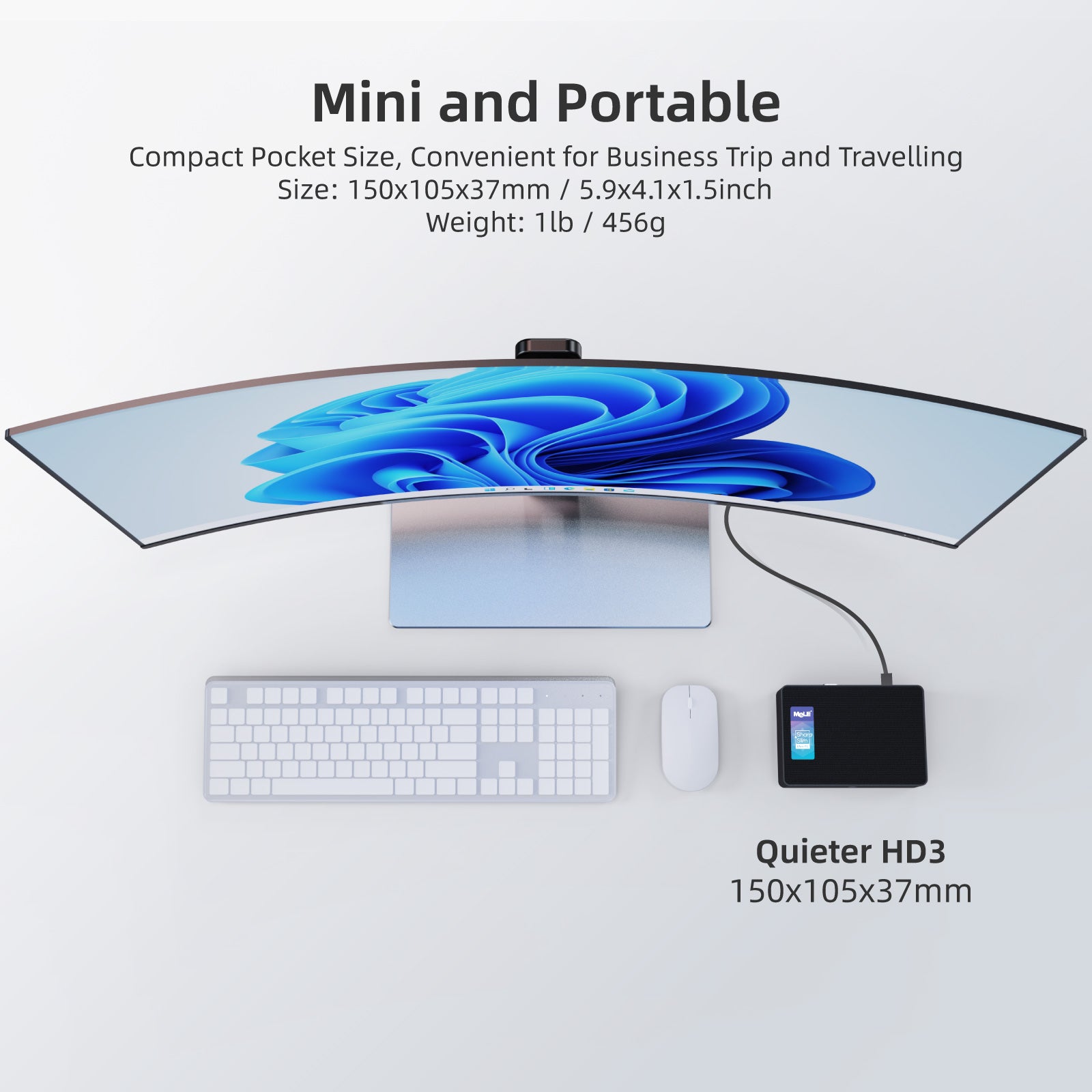 MeLE Quieter HD Industrial Fanless PC | Intel N150 Mini Computer, Triple 4K Display, Dust-Resistant Design, 24/7 Operation for Digital Signage & Automation