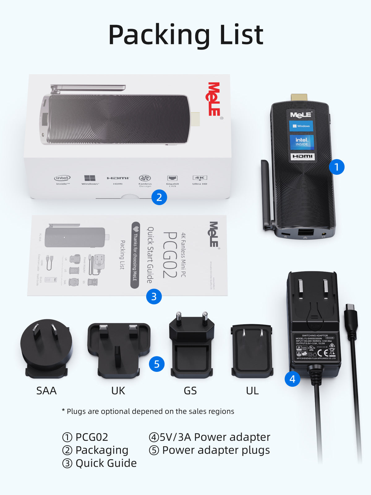 MeLE PCG02 - Fanless PC Stick N4000