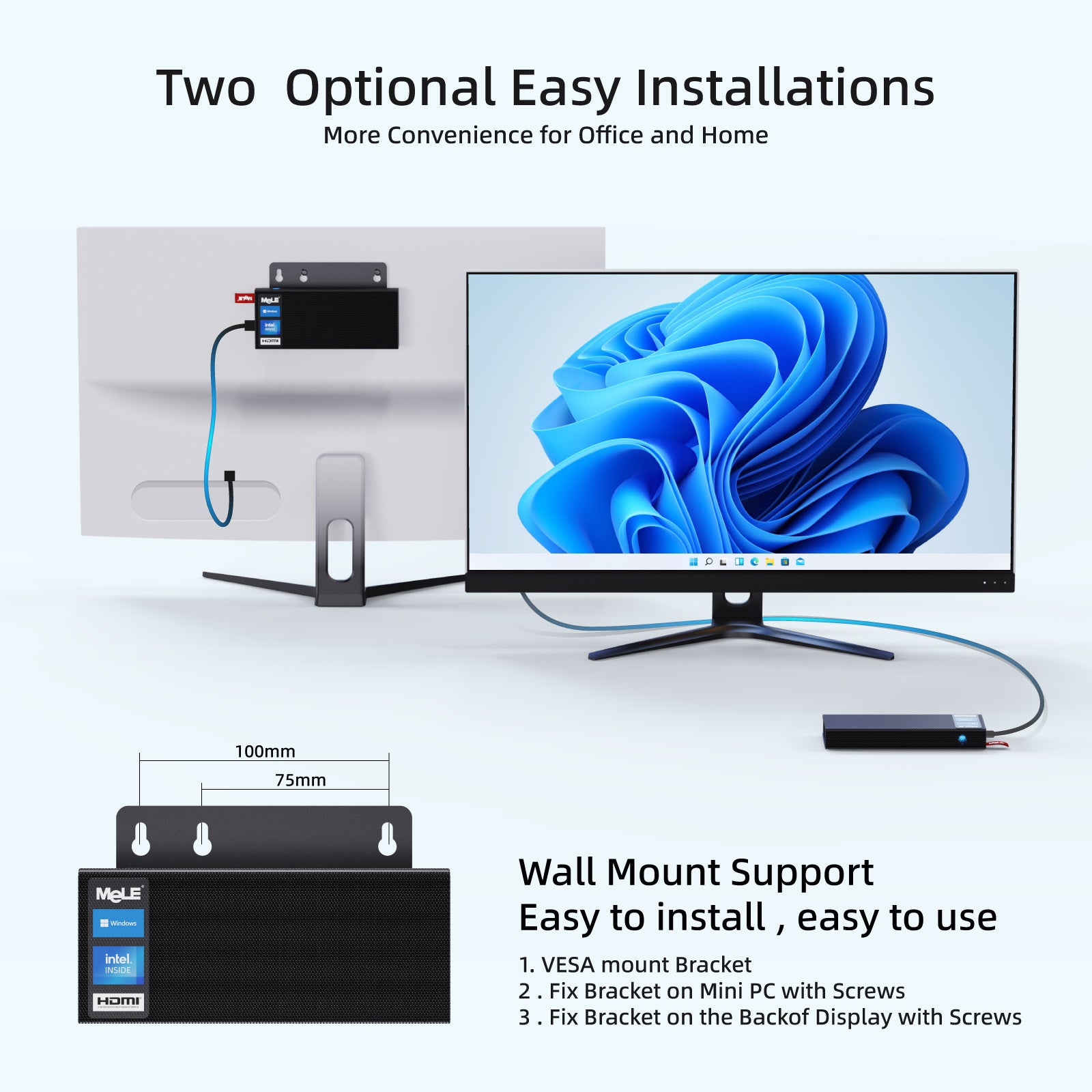 MeLE  PCG02 Pro - Fanless Mini PC Stick N5105/N100