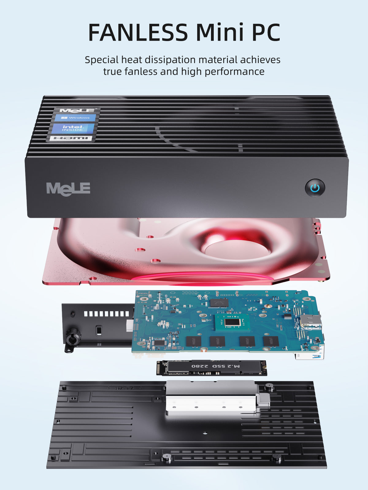 MeLE PCG35 - Fanless Mini PC N5105