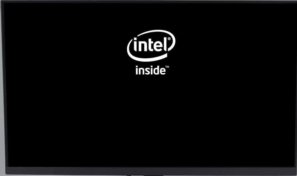 What to do if the mini pc is stuck on the logo or the screen is black?