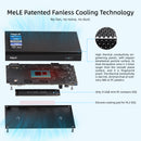 Mele Quieter DL N100 Mini PC Fanless, 3,4 GHz, Piccolo Computer Portatile, LPDDR4X, Win11, HDMI Mele Quieter DL N100 Mini PC Fanless, 3,4 GHz, Piccolo Computer Portatile, LPDDR4X, Win11, HDMI