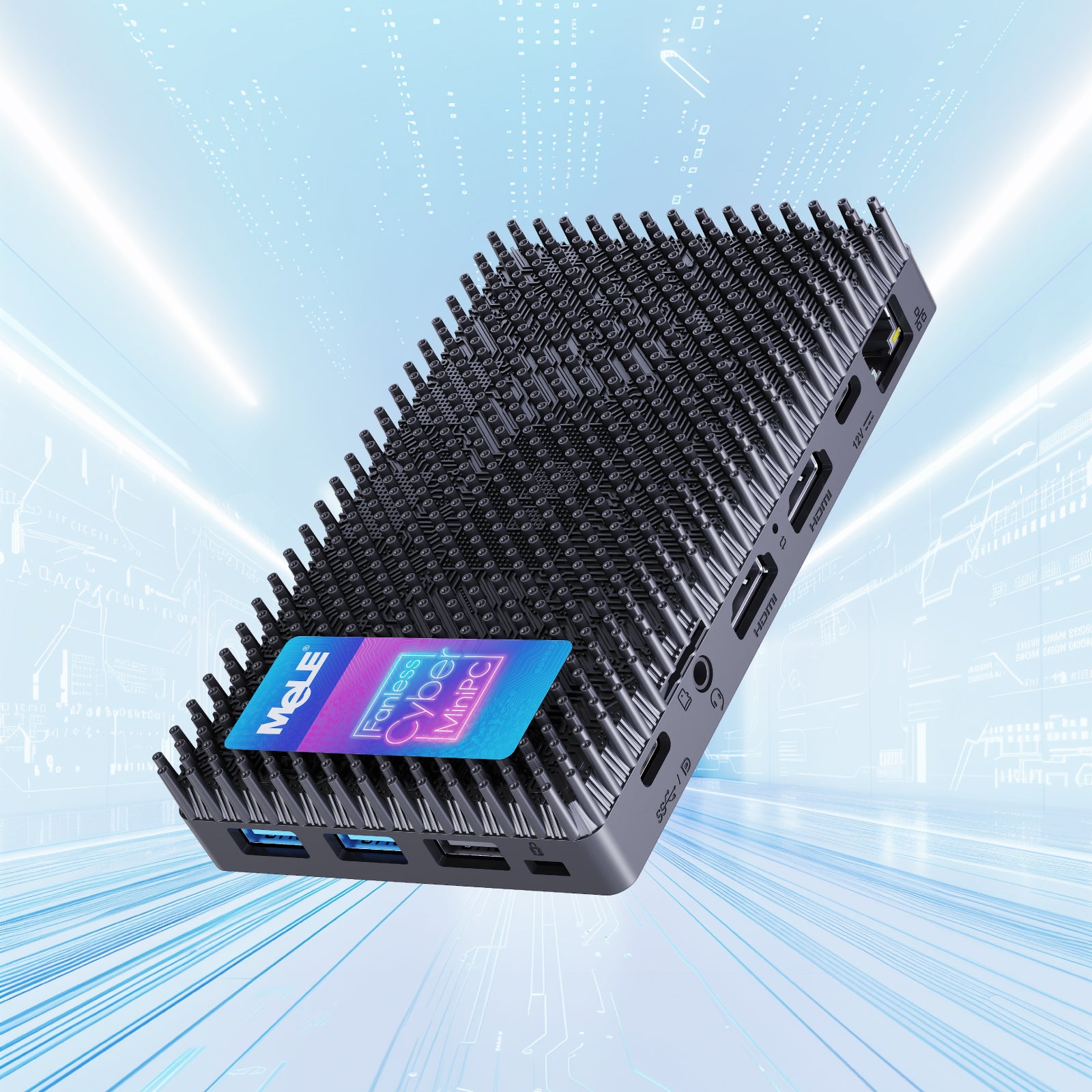 MeLE Cyber X1 - Fanless Mini PC N150，8GB/16GB/32GB RAM, 128GB