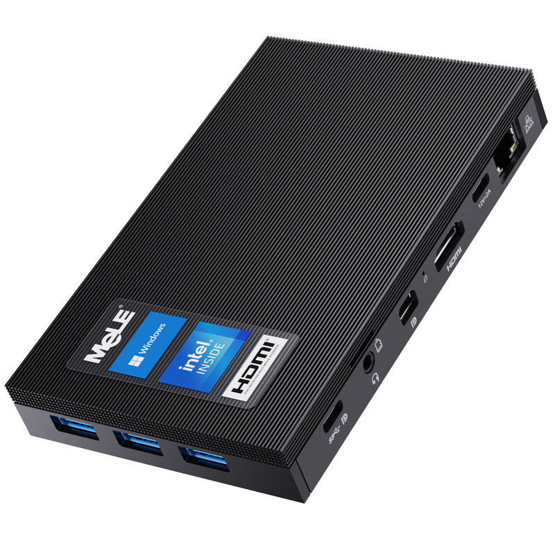 MeLE Quieter 3C Fanless Mini PC N5105, LPDDR4, Windows11 Pro, HDMI * 2